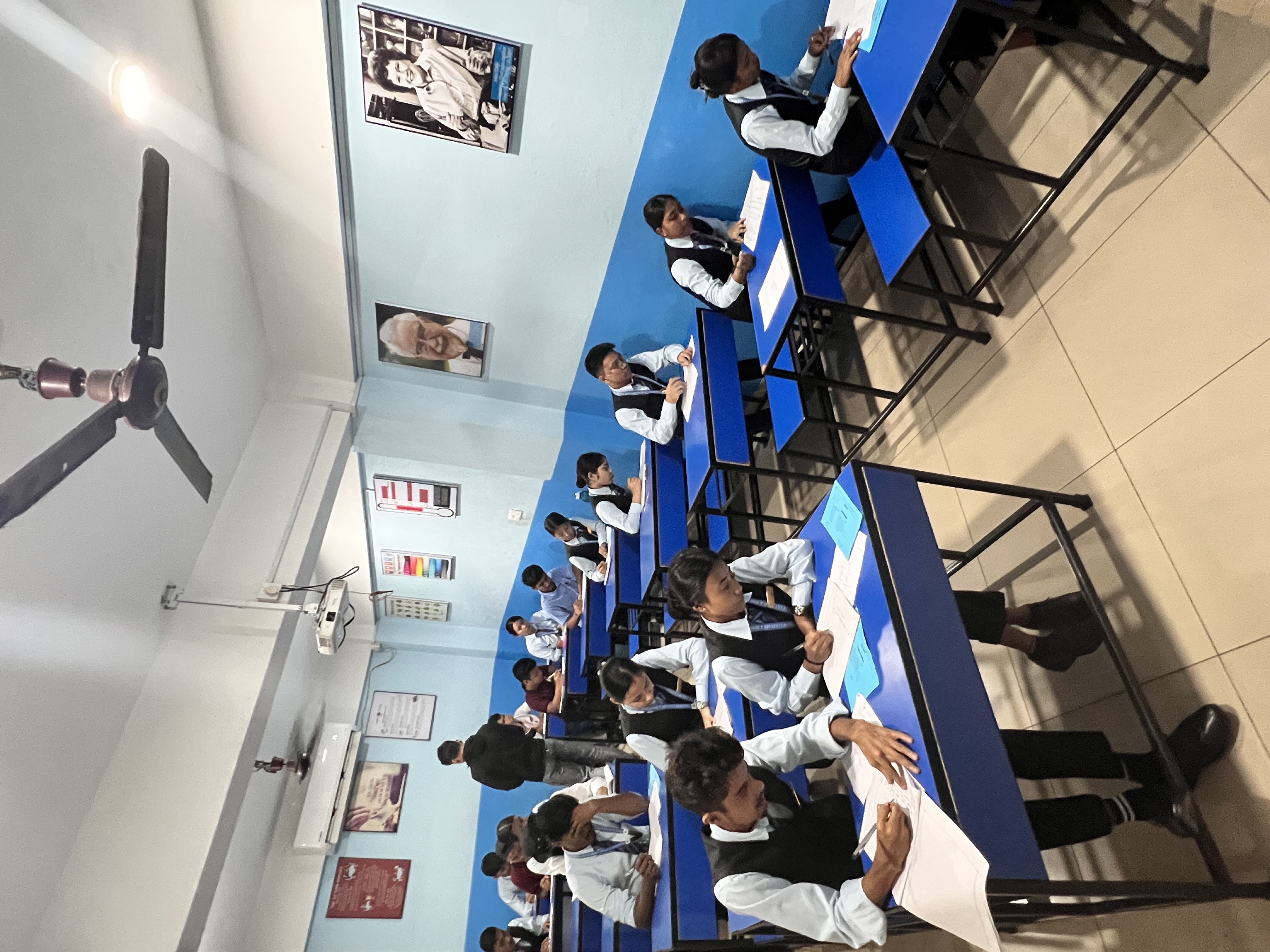 Photo of Students appearing exam